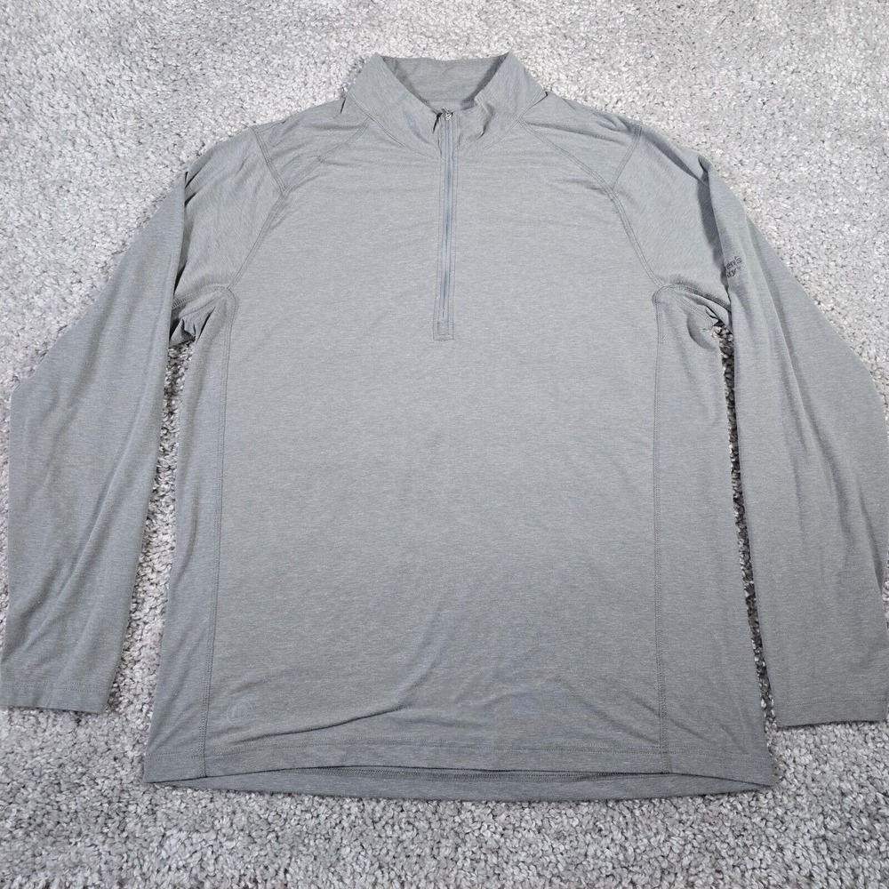 Travis Mathew Mens Gray 1/4 Zip Pullover Size XL Golf‎ Athleisure Casual